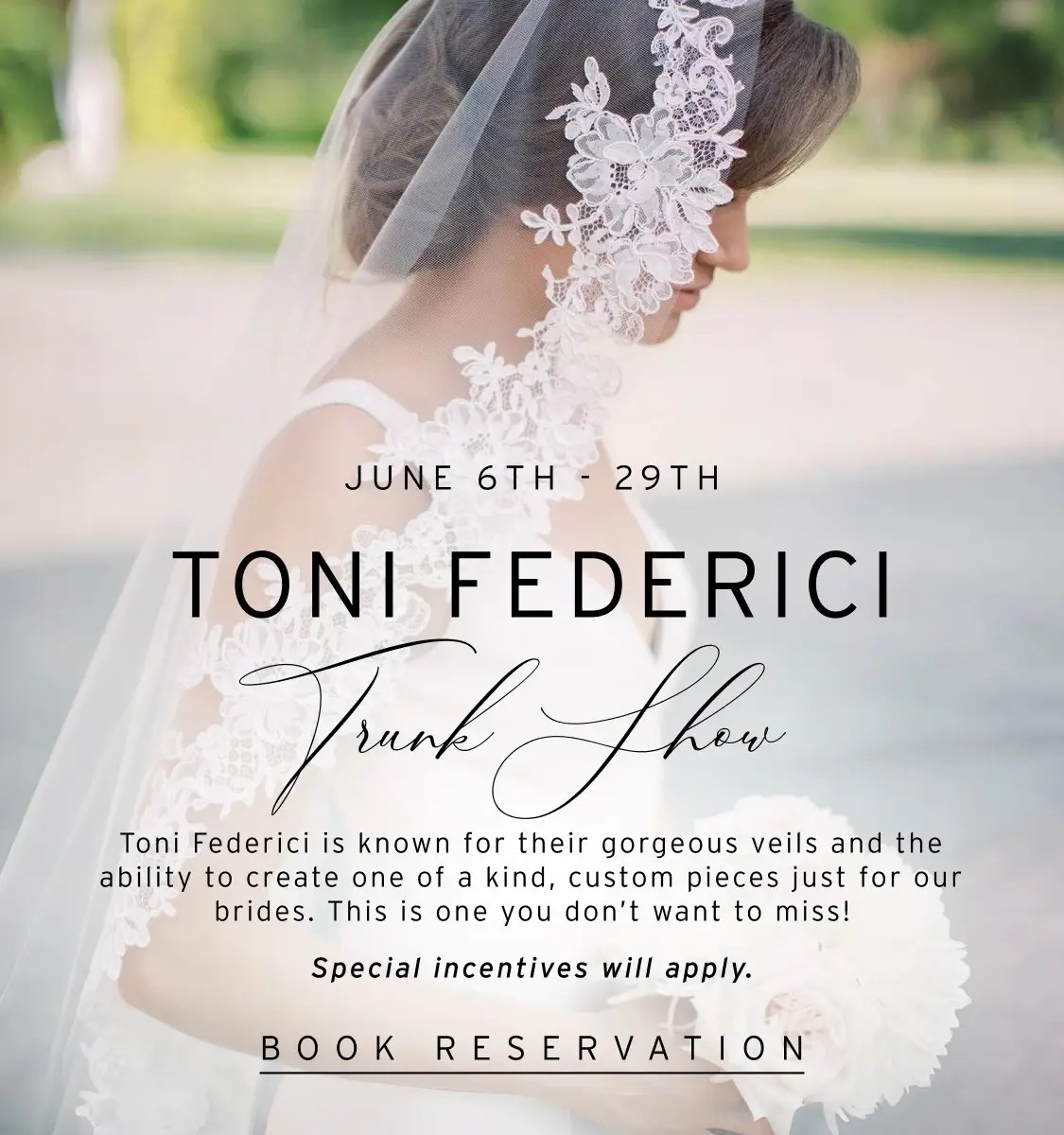 Toni Federici Trunk Show at Linen Jolie Bridal