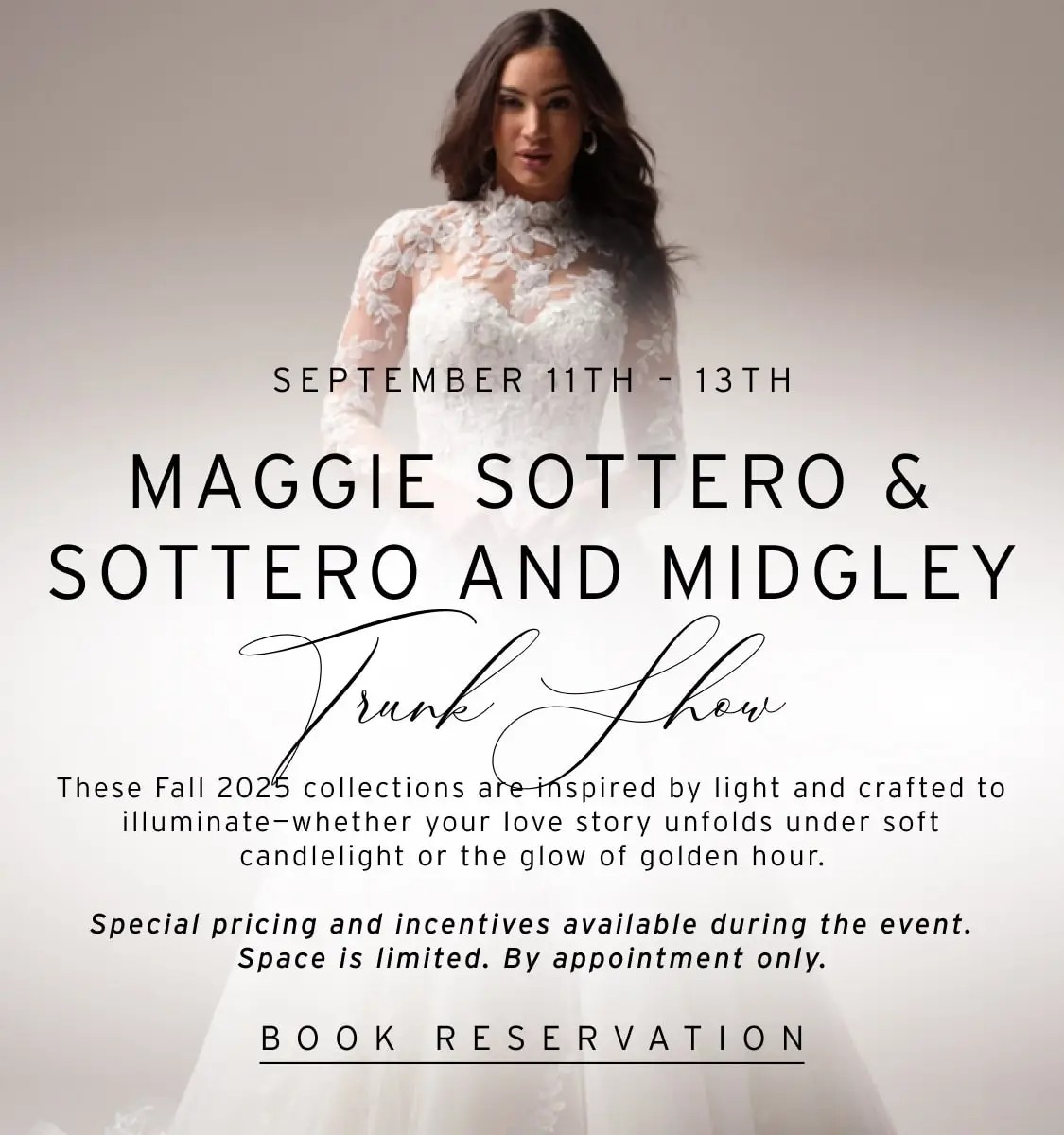 Maggie Sottero and Sottero & Midgley trunk show at Linen Jolie