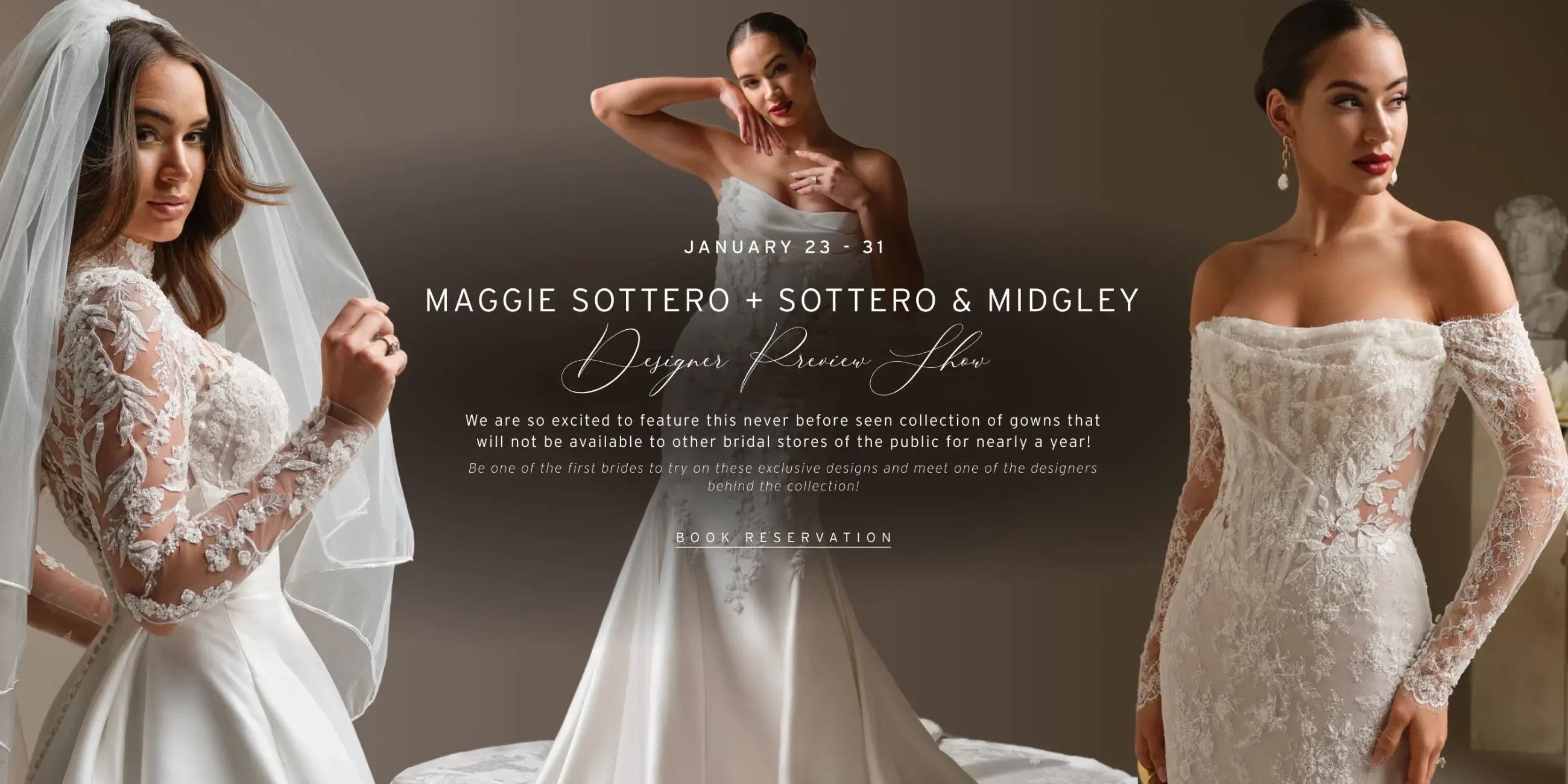 Maggie Sottero & Sottero and Midgley Preview Show at Linen Jolie