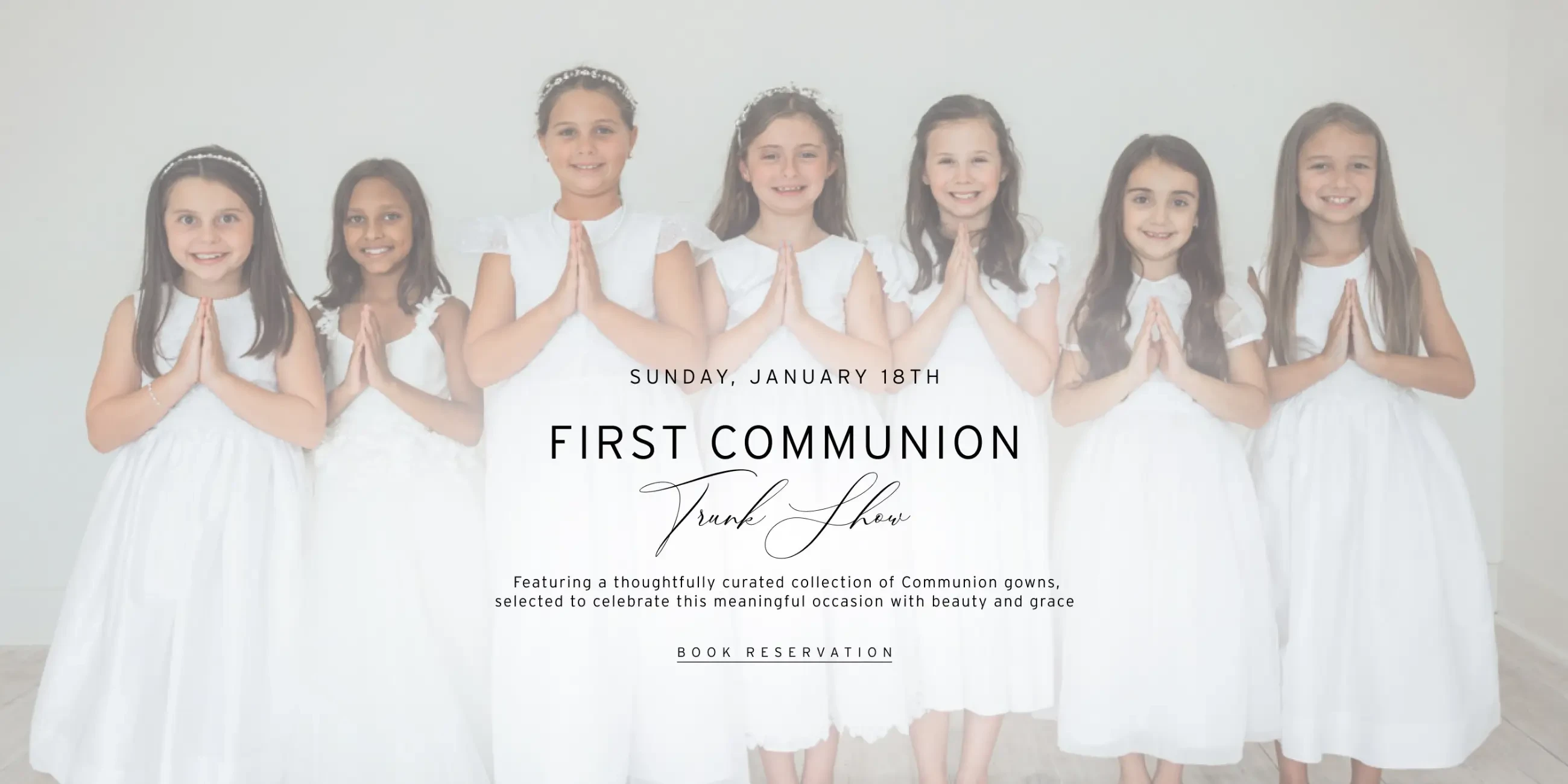 First Communion Trunk Show at Linen Jolie