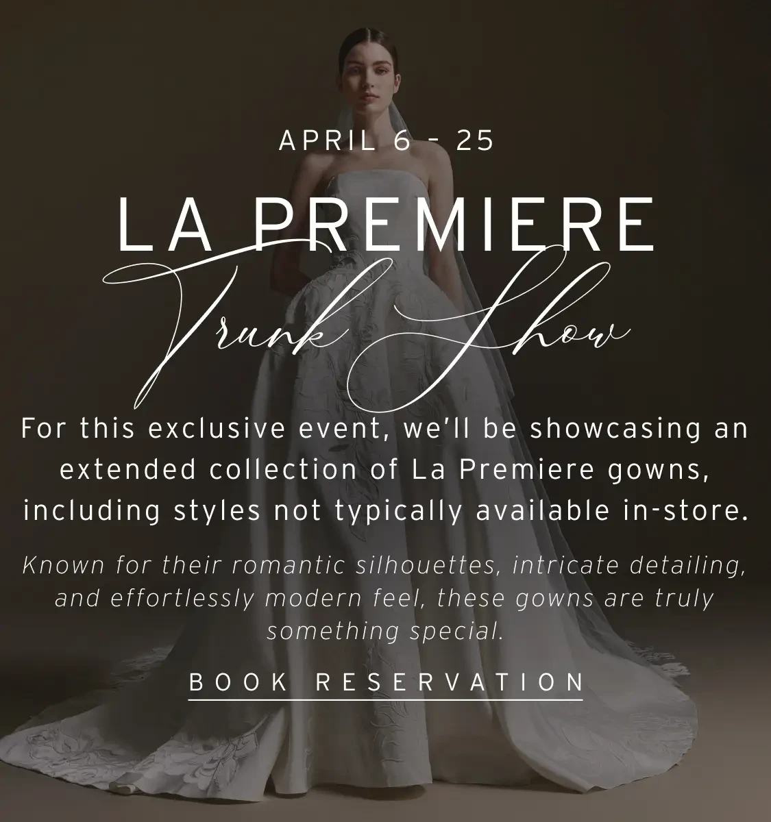 La Premiere Trunk Show at Linen Jolie Bridal