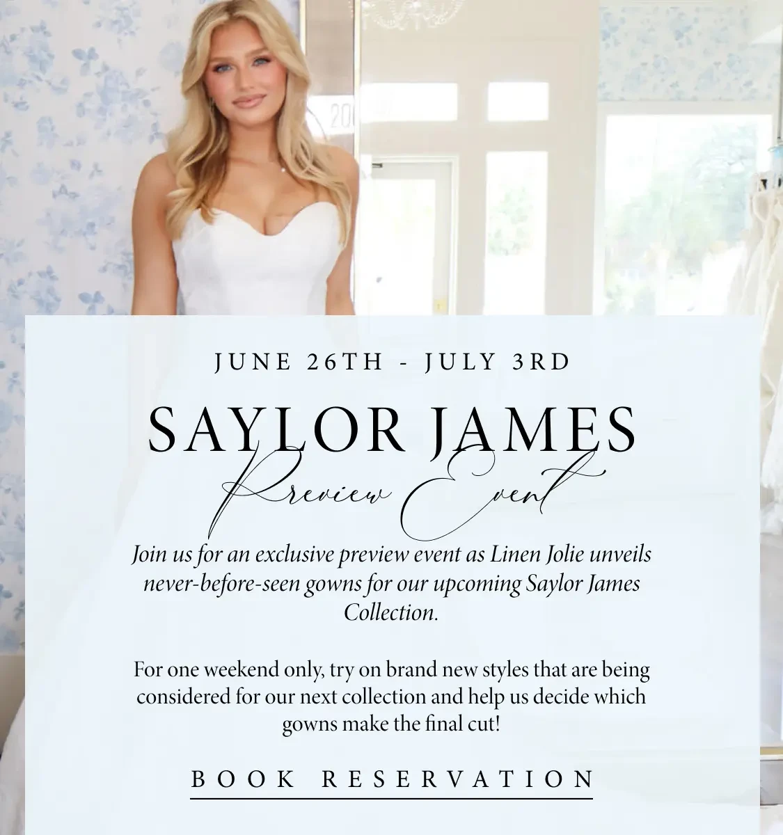 Saylor James Preview Event